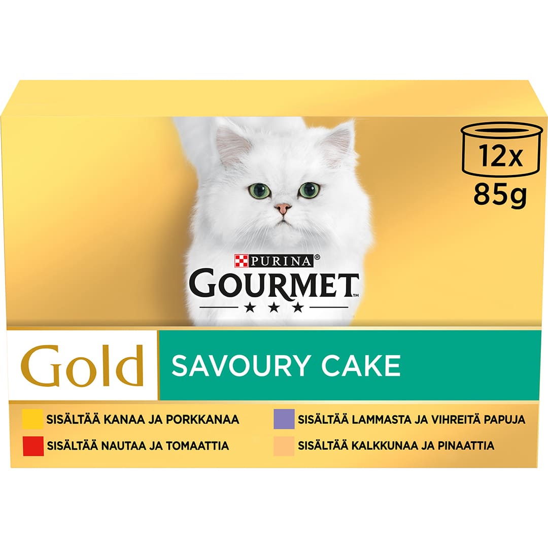 GOURMET Gold Savoury Cake med Okse Kylling Kalkun Lam Purina